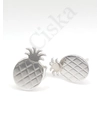 Pineapple - ezüst fülbevaló