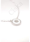 White Circle - kör medálos ezüst nyaklánc