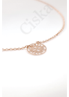 Coin Rose - rose gold ezüst nyaklánc