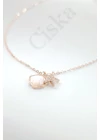 Summer Time - kagyló és tengericsillag rose gold nyaklánc