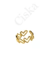 Hearts Ring - szív ezüst gyűrű