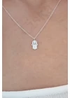 Guardian Glow – Hamsa kéz cirkóniás ezüst nyaklánc