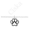 Paw Whisper – Mancs motívumos ezüst karkötő