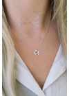 Gwyneth - összefonódó kör ezüst nyaklánc