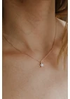 Vega - rose gold csillagos ezüst nyaklánc