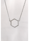 Hexa - hatszög ezüst nyaklánc