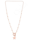 Perlita - rosegold ezüst nyaklánc gyöngyökkel