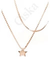 White Star Rose - csillag rose gold nyaklánc