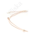 Costa Rose - dupla szálú rose gold ezüst bokalánc