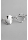 Circo - állítható kör díszes minimalista női ezüst gyűrű