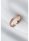 Liv rosé - minimalista női ezüst gyűrű 
