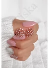 Dandelion Rose - rosegold ezüst pitypang fülbevaló