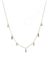 Kalidah Lilac - aranyozott ezüst nyaklánc függőkkel