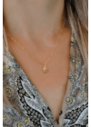 Isbah Gold - aranyozott ezüst nyaklánc kör medállal