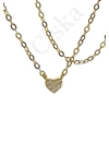 Josie Gold - cirkóniaköves szív ezüst nyaklánc