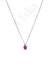 Strawberry Red - eper ezüst nyaklánc