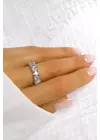 Aster - köves ezüst gyűrű