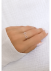 Baize - szív állítható ezüst gyűrű