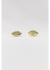 Eye Gold - ovális ezüst fülbevaló
