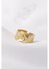 Sona - aranyozott női ezüst gyűrű