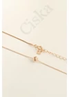 Bertha - mart gömb rosegold ezüst nyaklánc