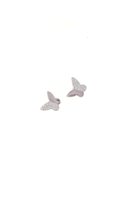 Ezüst Pillangó Fülbevalók