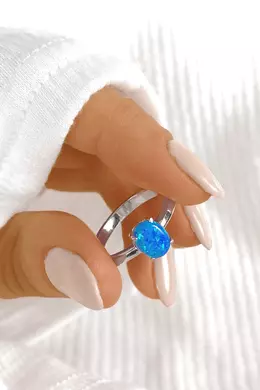 Kék Köves Ezüstgyűrű