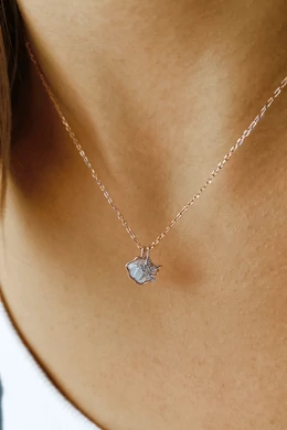 Kagylós Tengeri Csillagos Rose Gold Ezüst Nyaklánc