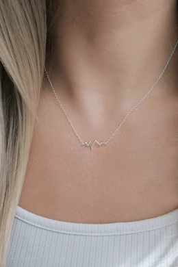 Ezüst Szívdobbanás Nyaklánc – 925 Sterling Ezüst Elegáns Ékszer