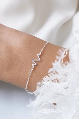 Ezüst Szívdobbanás Karkötő – 925 Sterling Ezüst Elegáns Ékszer