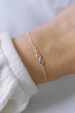 Endless Touch végtelen jel ezüst karkötő | Letisztult elegancia