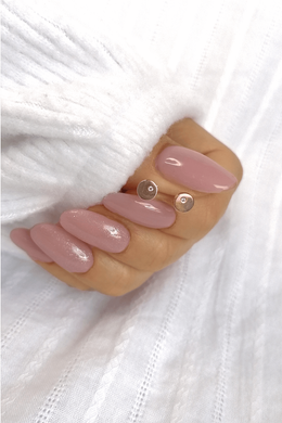 Apró Kör Alakú Rose Gold Ezüst Fülbevaló