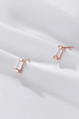 Cirkóniaköves Rose Gold Ezüst Fülbevaló