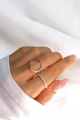 Kör Sziluett Női Ezüst Gyűrű
