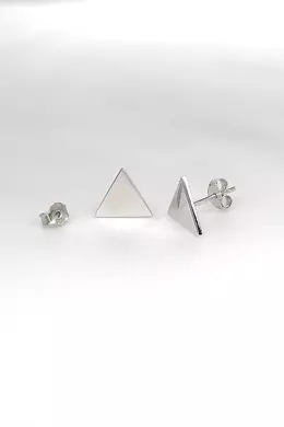 Háromszög Ezüst Fülbevaló