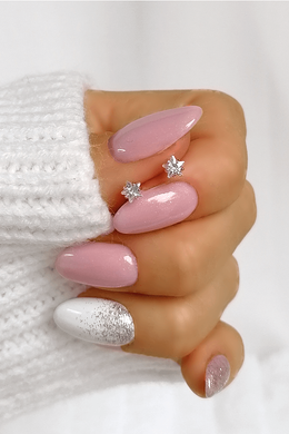 Csillag Rosegold Ezüst Fülbevaló