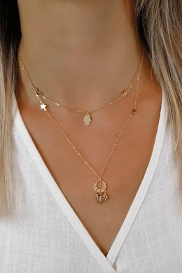 Hamsa Álomcsapda Ezüst Nyaklánc