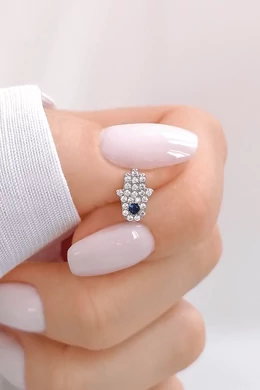 Fatima Keze Ezüst Piercing