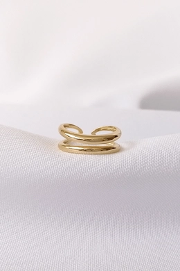 Aranyozott Állítható Ezüst Gyűrű