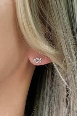 Csillag Ezüst Fülbevaló