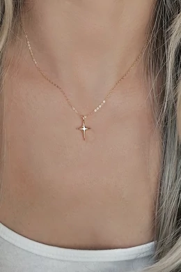 Esthajnalcsillag Aranyozott Ezüst Nyaklánc