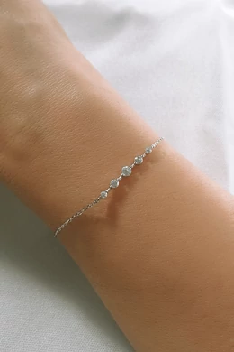 Cirkóniaköves Ezüst Karkötő