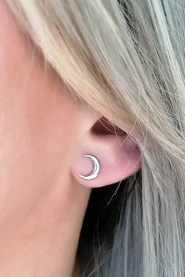 Moon Silver 925 ezüst hold fülbevaló