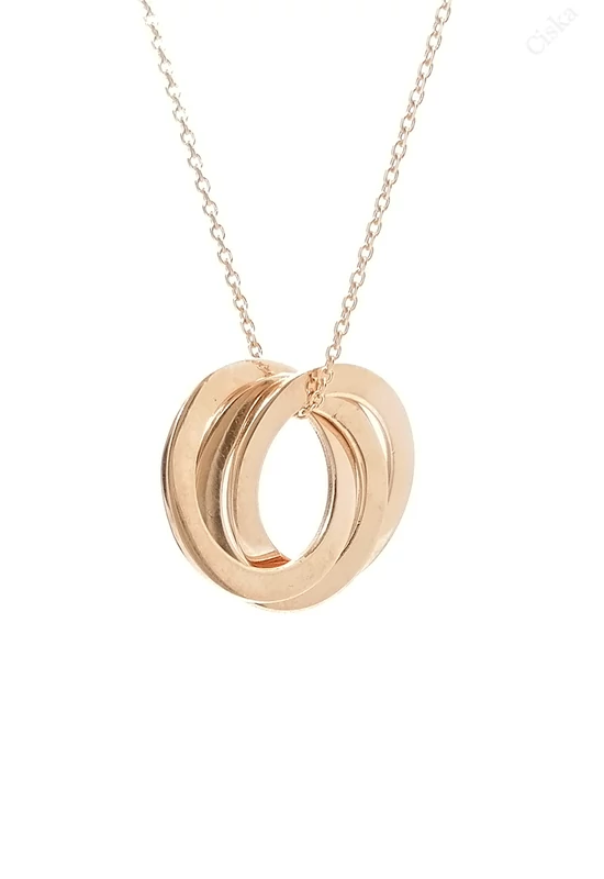 Minimalista rose gold ezüst nyaklánc