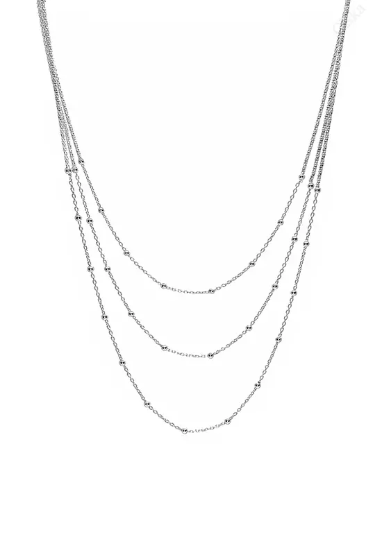 Három szálú olasz ezüst nyaklánc