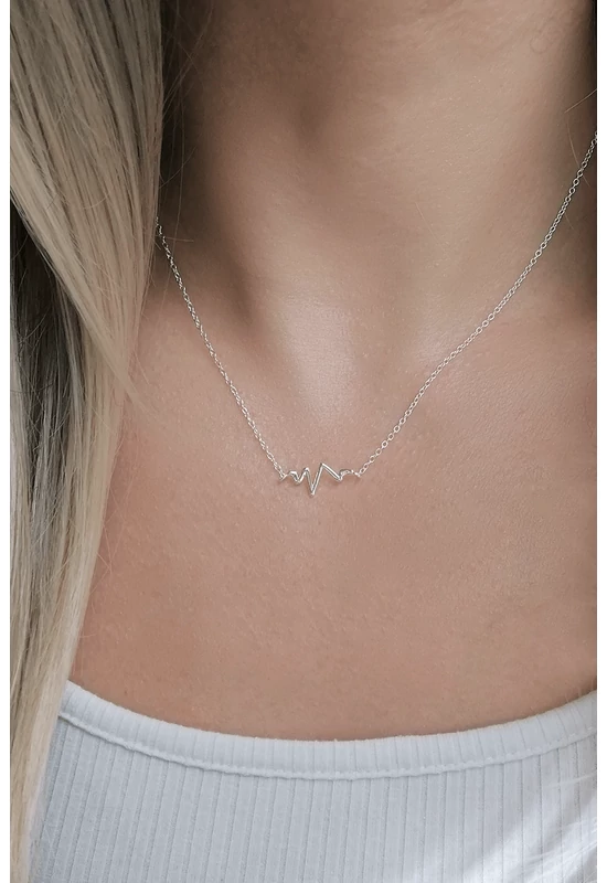 Ezüst Szívdobbanás Nyaklánc – 925 Sterling Ezüst Elegáns Ékszer