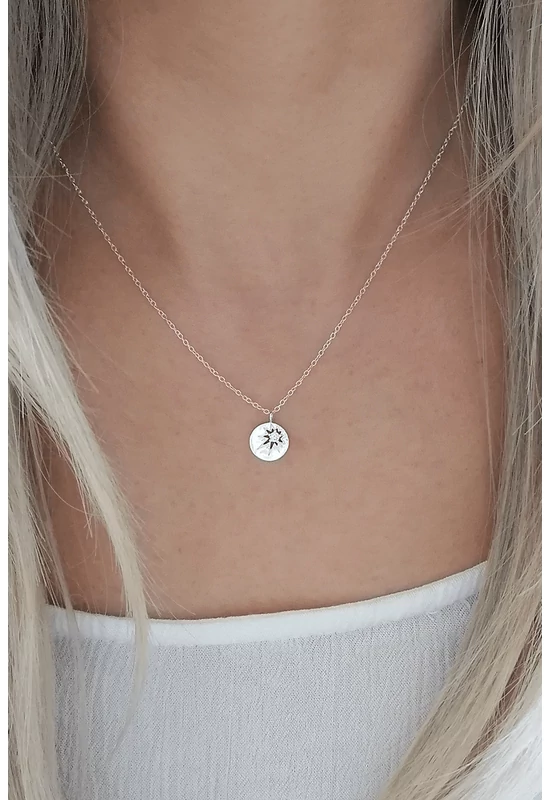 Csillag ezüst nyaklánc cirkóniával | Elegáns ékszer