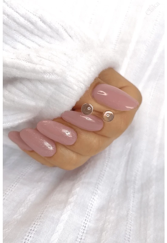 Apró Kör Alakú Rose Gold Ezüst Fülbevaló