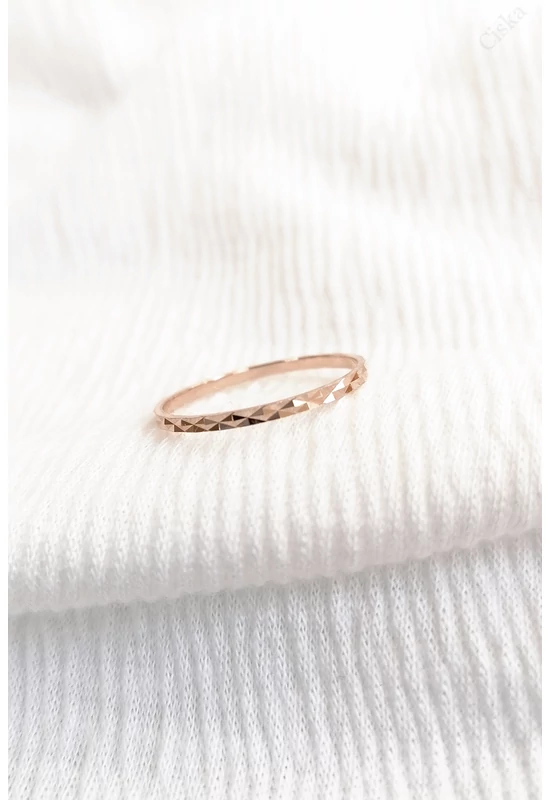 Rose Gold Kombinálható Ezüst Gyűrű- CISKA JEWELLERY