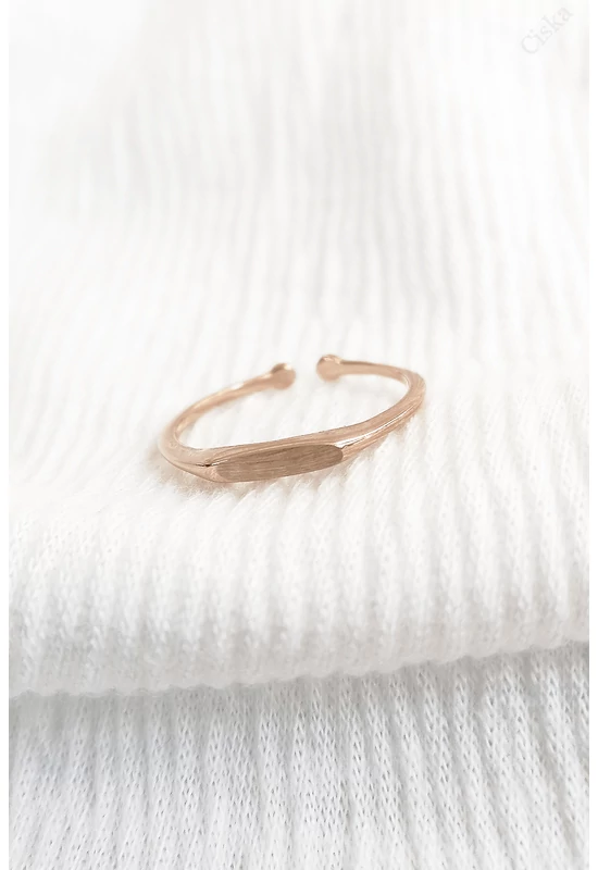 Rose Gold Állítható ezüst gyűrű